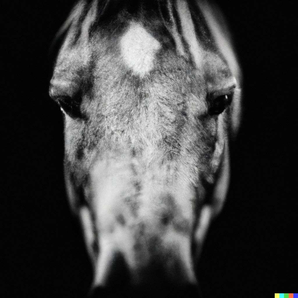 a horse, photograph taken by Lee Jeffries